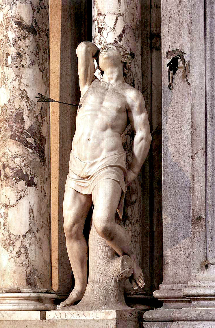 v-ersacrum:  Alessandro Vittoria, Saint Sebastian, 1561-1563