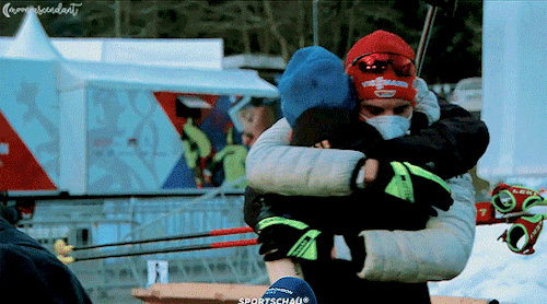 moon-ascendant:Erik Lesser and Arnd Peiffer after winning the first relay race for Germany in over 4
