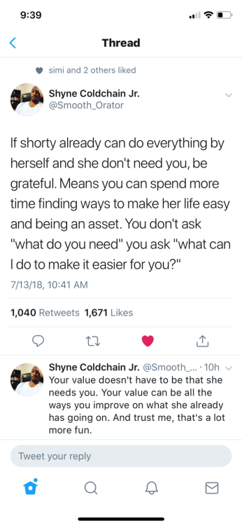 nonjudgementalme:  a-beautiful-queen:  A Word!  This man done unlocked a secret of women Y'all better pay attention now 