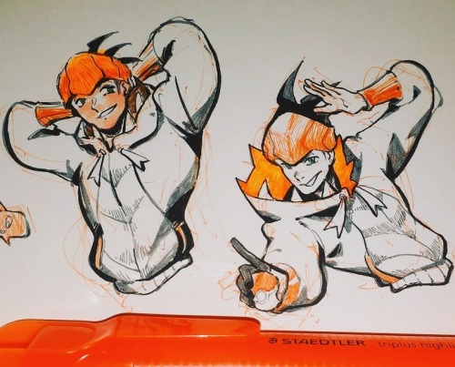 Some gym leaders doodle ///v/// Raihan and Piers!