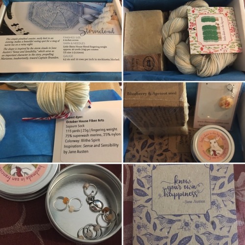 <p>The second Jane Austen inspired subscription box from Little Skein in the Big Wool came! Th