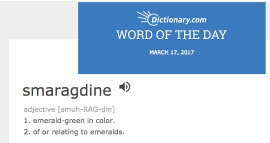 mmilhouse: mintycoolnessisrelevant:  I’ve got a new word for fanfic writers to use, brought to you by todays word of the day: example sentence: she gazed into his smaragdine orbs   obama chuckled. “you mean the chaos smaragdines?” 