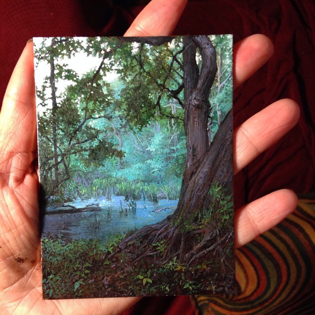 the-times-like-these:  atraversso:  Miniature hyperrealistic paintings by Dina Brodsky