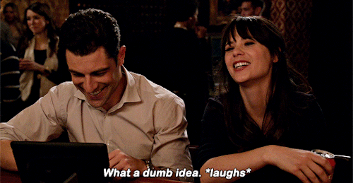 newgirlcontent:#me to myself every time i want to do something stupid.