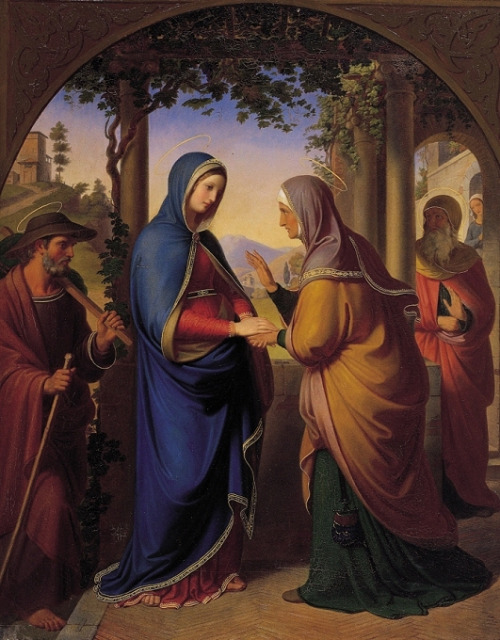 The Visitation, Karl von Blaas, ca. 1850