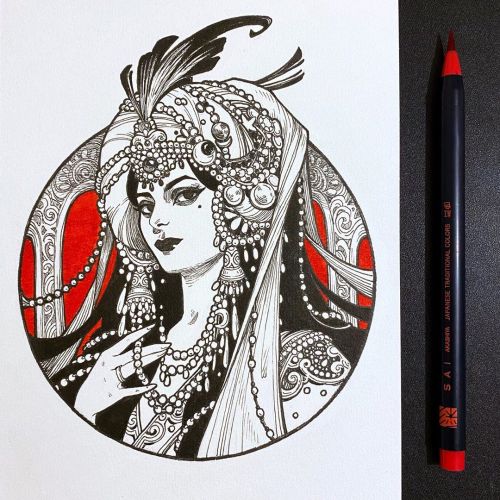 thecollectibles:Inktober 2020 - “Image of Maiden in Fairy tales” - by Maria Di