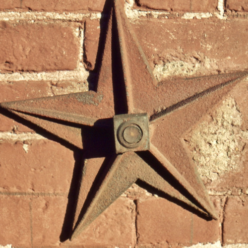 Strar Shaped Brace for Brick Building, Old Town, Alexandria, Virginia, 1973.Happy Holidays!