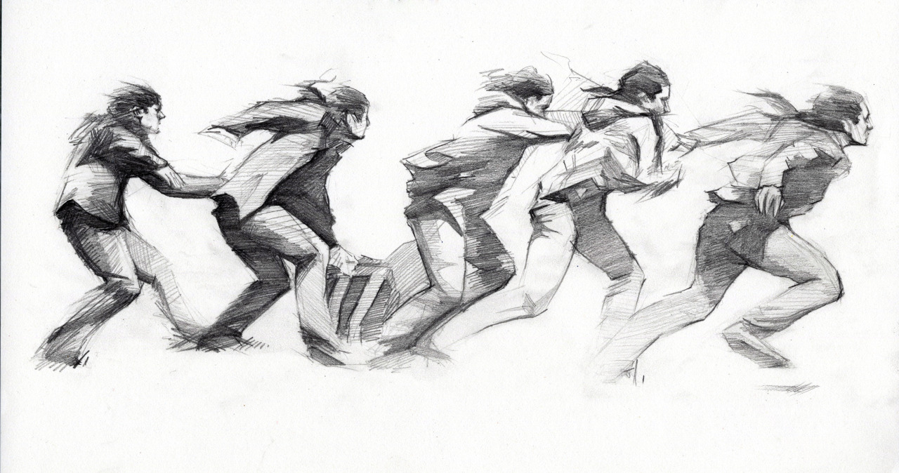 kadeokc:  Using a scene from a movie, we had to draw a sequential as part of our