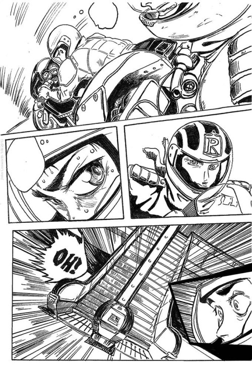 Seeing if I can handle drawing Akira-esque motorcycle action. Not very satisfied with the result, bu