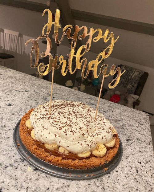 Happy Birthday @jonas.ekman #bananoffee #happybirthday #birthdaycake (på/i Mölndal) https