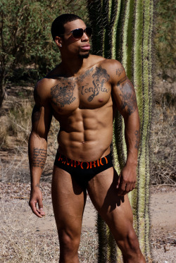 marcusmccormick:  Road Warrior by Marcus McCormick with professional fitness model Harold Allen wearing ARAMNI Underwear. Photo 7