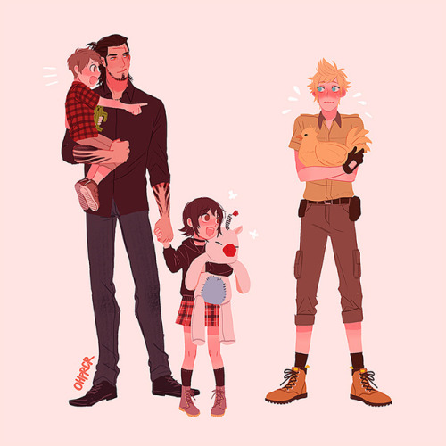 ohprcr: Single daddy Gladdy and your local chocobo zookeper 🐥🐥🐥  Please read this beautiful fic by @ton-berry it’s what I need in my life rn 😭💕       
