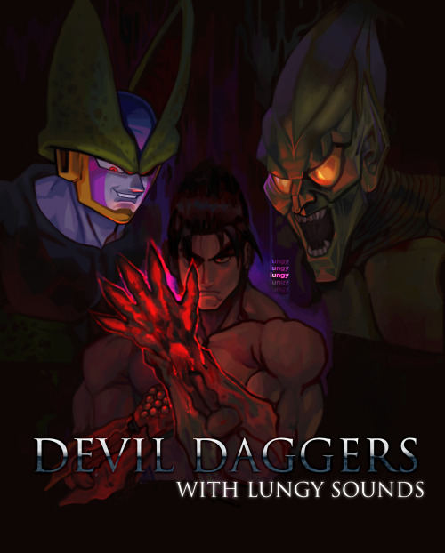 Mockup cover I painted for an audio mod I also made for Devil Daggers.Here’s a google drive li