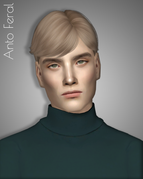 Three Anto’s male hairs retexturesAll hair in 25 colors, for all ages, grey linked to black.Textures