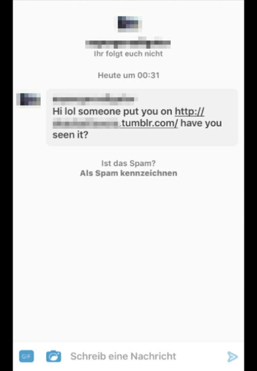 thevortexofourminds: Phishing/hacking alert! If you received a message like this do not - under no c