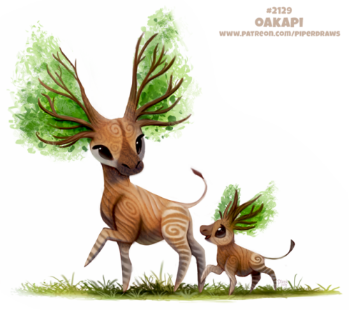 cryptid-creations: Daily Paint 2129. OakapiDaily Book and Prints available at: ForgePublishin