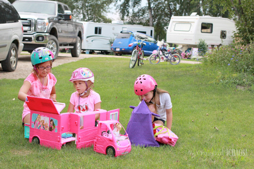 Life Experiences Reenacted Through Play | #BarbieProject Tammi and her three daughters go on a campi