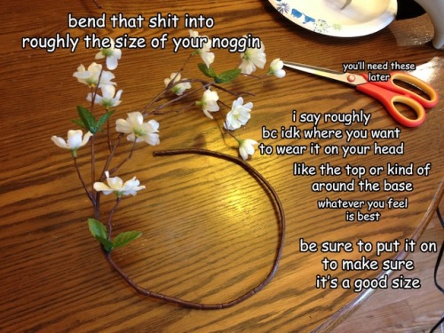bilesandthesourwolf:thespookynan:How to make a flower crowni’m crying at how perfect this is. 