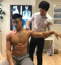 elysianfit:“So is the suit ready?” “Well all the vitals are in check and the muscles are reacting perfectly to the tests. I think you can give it a go.” “Perfect! I can’t wait to show my wife my Halloween costume… ‘Takashi’ is sure to