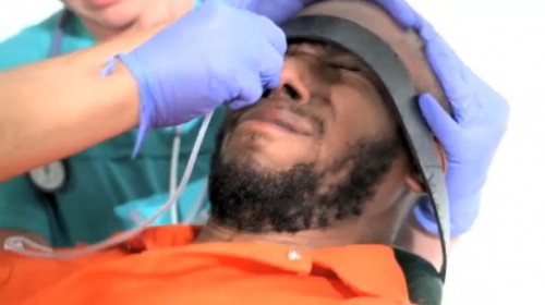thepeoplesrecord:  Rapper/actor Yasiin Bey (Mos Def) released a video in conjunction with a human rights organization this morning via The Guardian that shows him undergoing what he says is the standard process for force-feeding Guantanamo detainees.