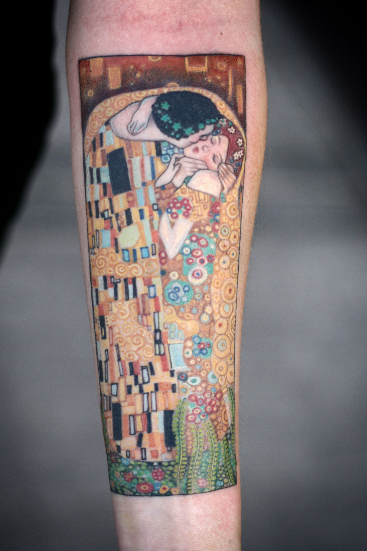  Klimt’s “The Kiss” by Alice Kendall   If I ever got a tattoo, this may be