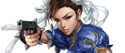 tokillarockingbird:   This is my Street Fighter OC Gun-Li. She’s Chun-Li’s sister and she uses a gun  