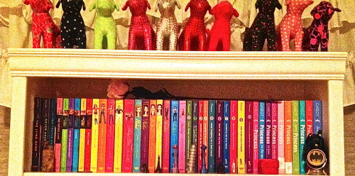 RAINBOW SHELFFFFFFF. (Which Sara Shepard messed up by writing too many booksssssss.)