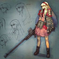 toshinho:LE+KA and her fav anti gun rifle