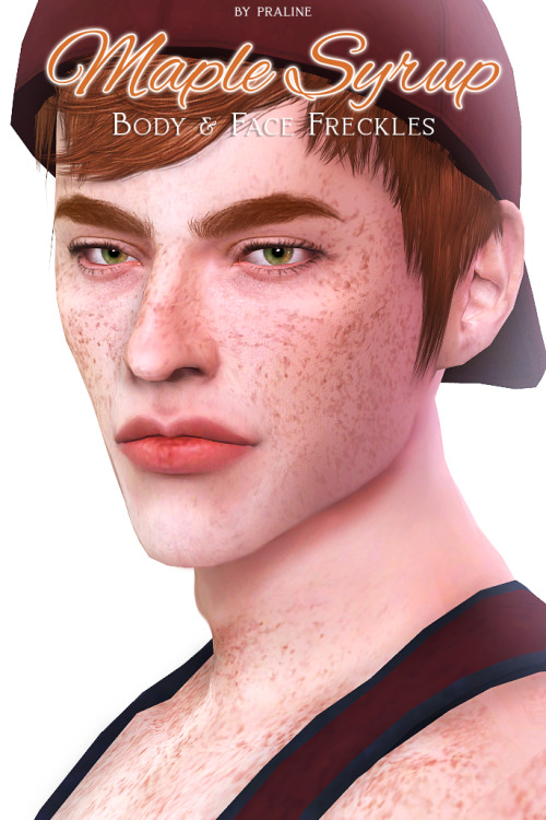 pralinesims: I was totally in mood to make some cute freckles!! So, here is a big set out of two fil