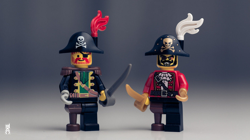 1029 Lego Figur Minifig Piraten pirates Captain Red Beard 6250 