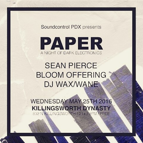 So I&rsquo;ll be back in Portland to play with my good friend @sean.pierce at @dynastypdx &a