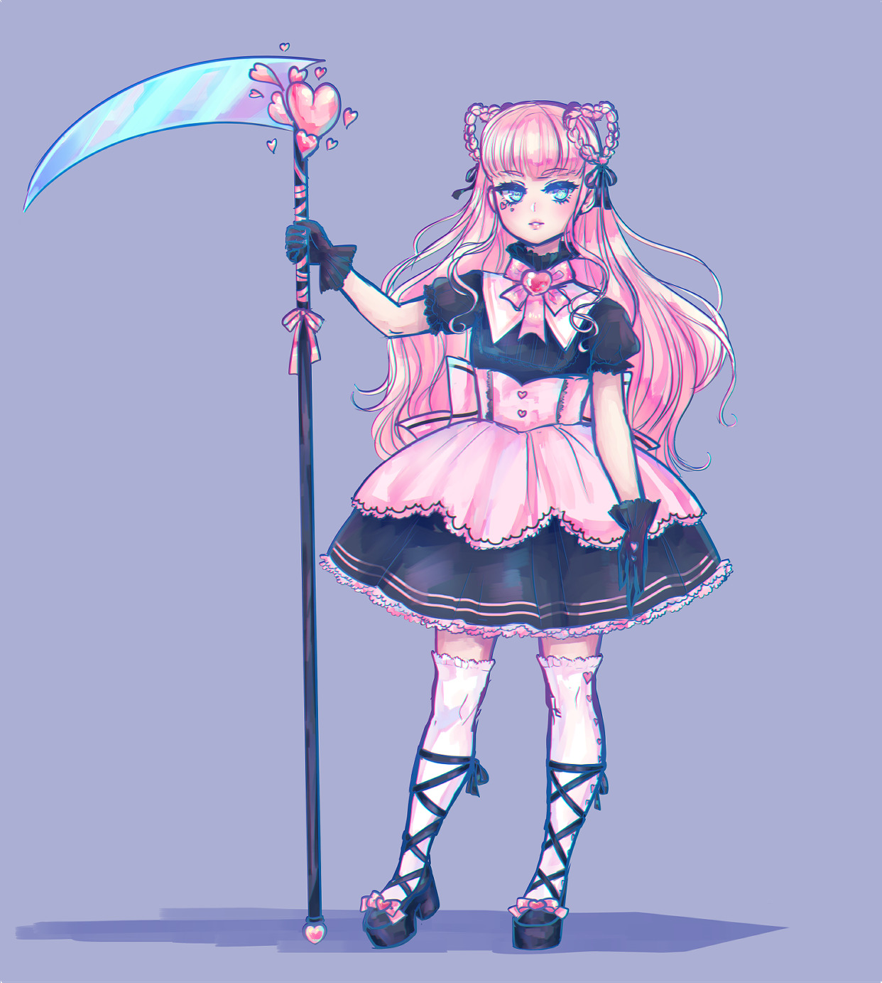 silkanide: silkanide: Grim Reaper magical girl adoptable! 32 us dollars, contact