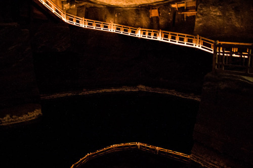 sixpenceee:The Wieliczka Salt Mine is located in Poland. The mine was built in the 13th century, produced table salt continuously until 2007, as one of the world’s oldest salt mines still in operation. The mine’s attractions include dozens of