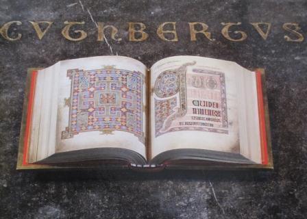 Today is St Cuthbert’s Day - 20th MarchA facsimile copy of the Lindisfarne Gospels, which were made 