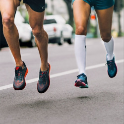 blue-ribbon-hunting:  granolarunner:  We’re soarin’, flyin’  &ldquo;When you walk, one foot is always on the ground. When you run, most of the time you are actually airborne. For example: a 6-foot-tall runner with feet about 1 foot long was found