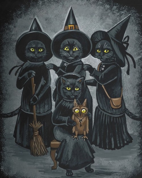 snootyfoxfashion: Halloween Cat Art Prints by RytasArtWorldx / x / x / x / xx / x / x / x / x