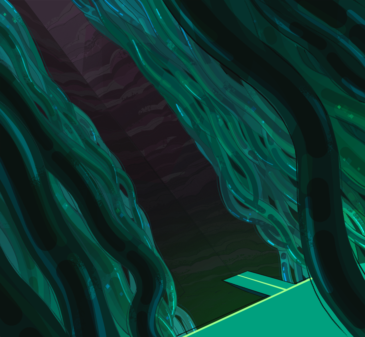 A selection of Backgrounds from the Steven Universe episode: Marble MadnessArt Direction: