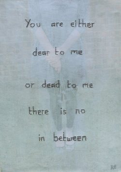 arieefineart: Dear to me/Dead to me by Ariee