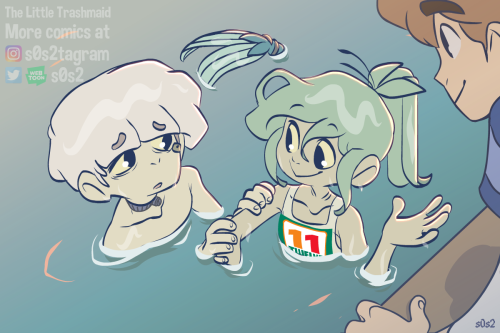 The Little Trashmaid Good boysRead the comic on WebToons (rate 10 stars to support the comic)Read it