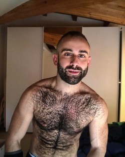 smoothsilk: sweatyhairylickable:   http://sweatyhairylickable.tumblr.com for more hairy sweaty dudes!    Nice Eyes &amp; Hairy as I like hot men to be! 