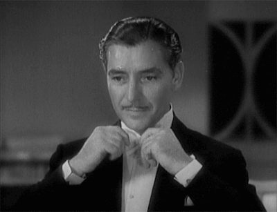 matineemoustache: Ronald Colman prepares to meet a lady in The Man Who Broke The Bank At Monte Carlo