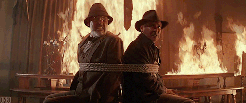 Henry and Indy in another spot of bother (Indiana Jones and the Last Crusade, 1989)larger imgur link