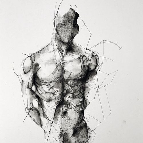 ericlacombe:  Étude / 30x40 cm/ paper
