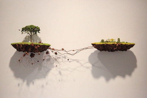 culturenlifestyle: Plant Sculptures Suspended Disintegrate Into Isolated Islands  Keep reading