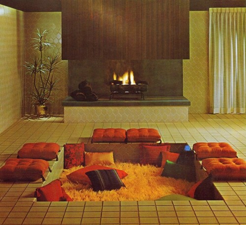 atomic-chronoscaph:1960s-1970s conversation pits