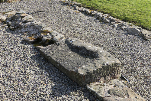 Romano=Celtic Temple at the Roman fort of Vindolanda, near Hadrian’s Wall, 24.2.18.This small 
