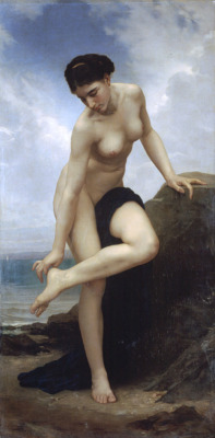 nulladiessinelinea:Après le Bain After the Bath William Adolphe Bouguereau (William Bouguereau) Oil on canvas 1875