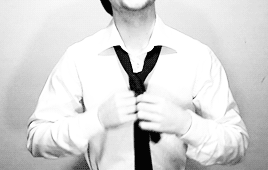 mr-egbutt:  ✟☯~follow for more god damn black and white suit gifs with the face