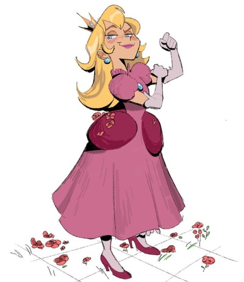 babananas:I just noticed I forgot to post Peach! ((due to it’s format it didn’t fit well with the rest, sorry for the random spam)) It’s also from the illustrations I did for the essay about femininity in video games 💖 . I’ve always had a weird