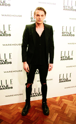 dailyjamiebower:  Jamie Campbell-Bower attends the Elle Style Awards 2014 at one Embankment on February 18, 2014 in London, England 